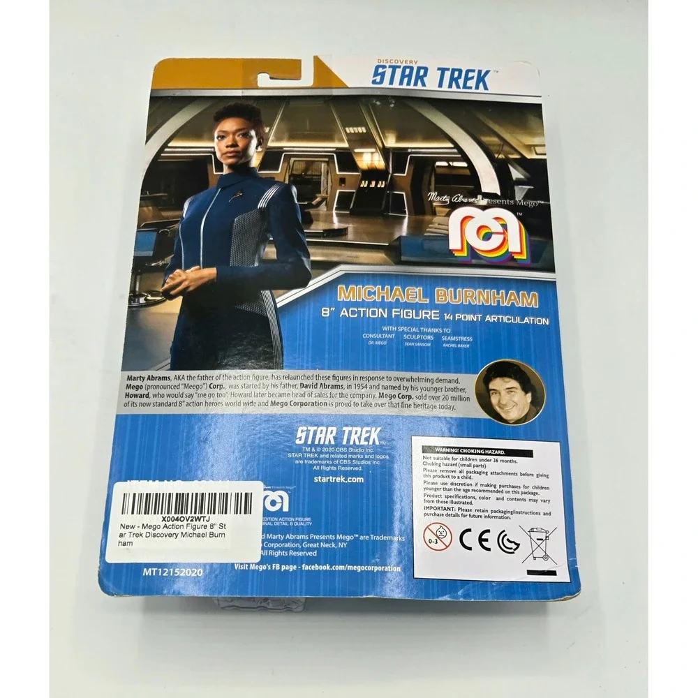 Michael Burnham 8 Inch Action Figure Star‎ Trek Discovery Mego New